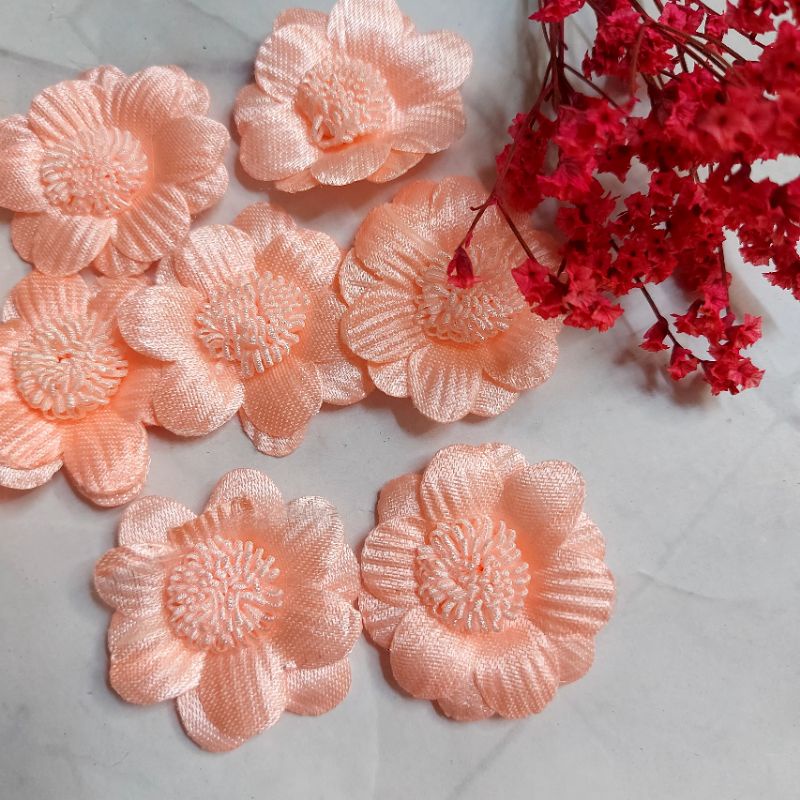 Hoa trang trí thủ công , size 4cm