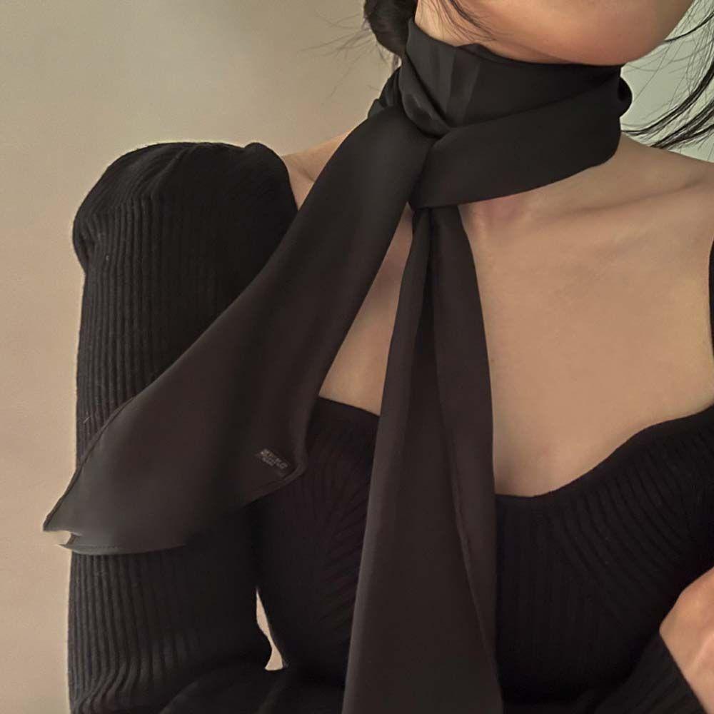 MXGOODS Khăn Satin Buộc Tóc Phong Cách Hàn Quốc Cổ Điển Thời Trang Cho Nữ
