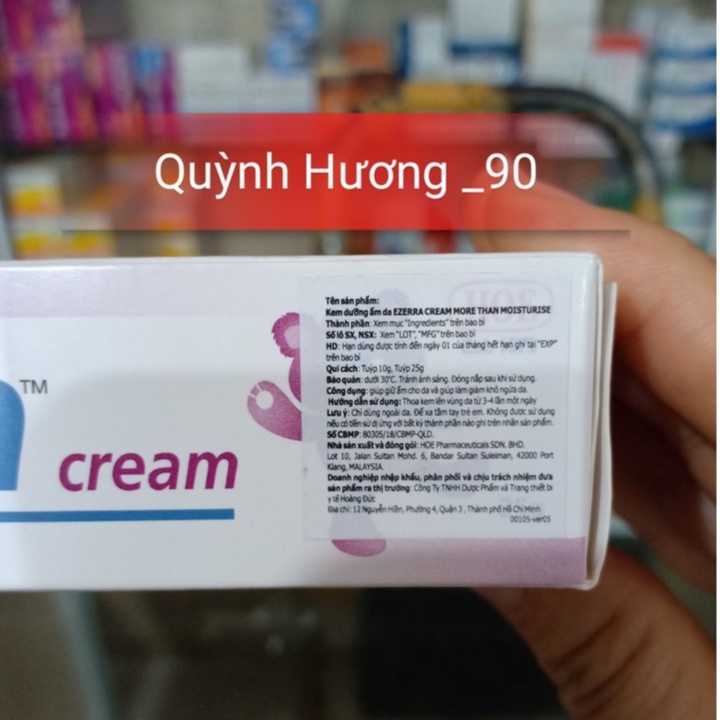 EZERRA CREAM - Kem dưỡng ẩm sâu cho da