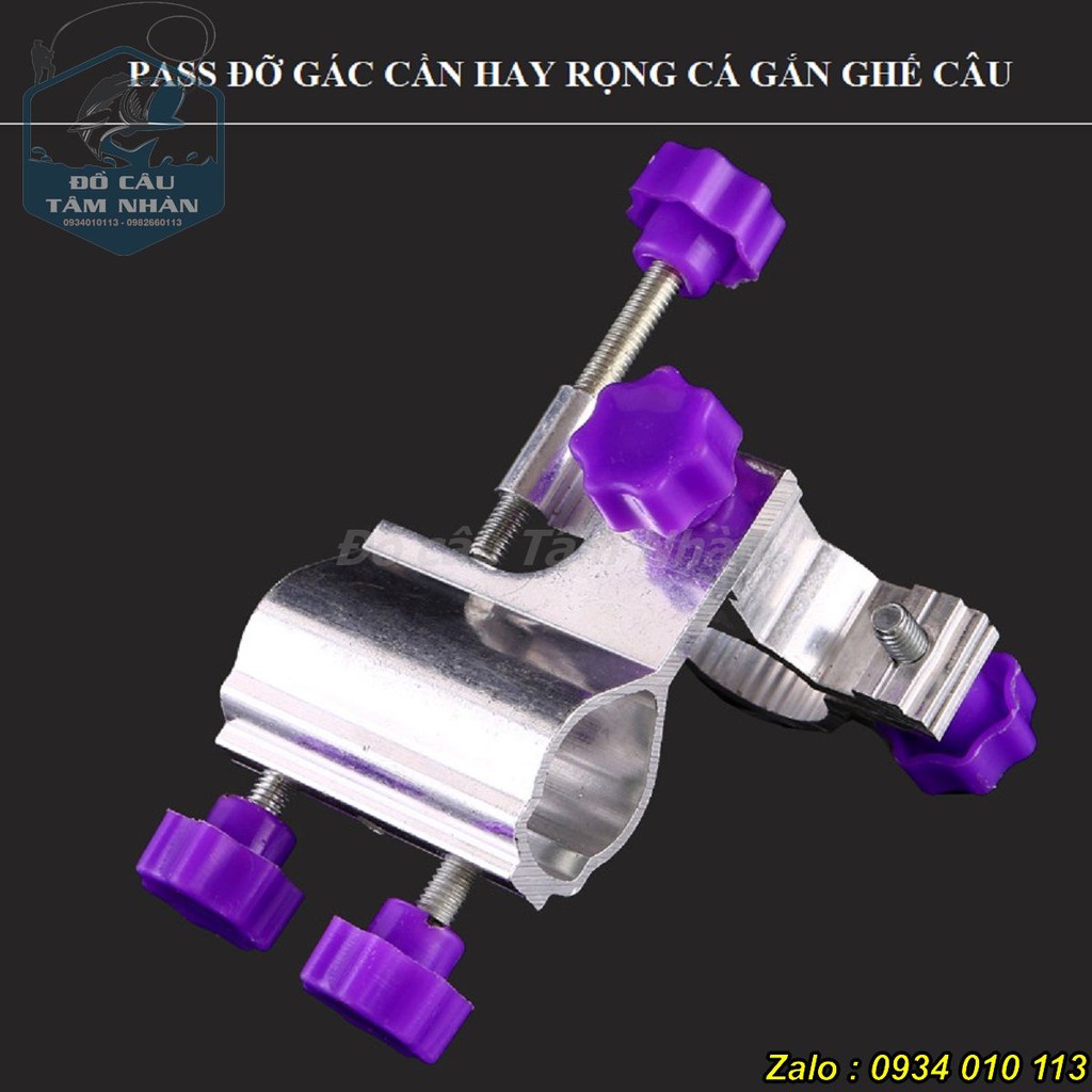 Bộ Pass đỡ rọng hay gác cần gắn ghế câu Đài