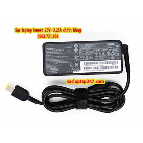 Sạc Laptop Lenovo thinkpad 20v - 3.25A zin | BigBuy360 - bigbuy360.vn
