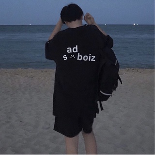 Áo phông nam nữ tay lỡ Sad Boiz cao cấp freesize, áo thun unisex form rộng -hanganluxury43