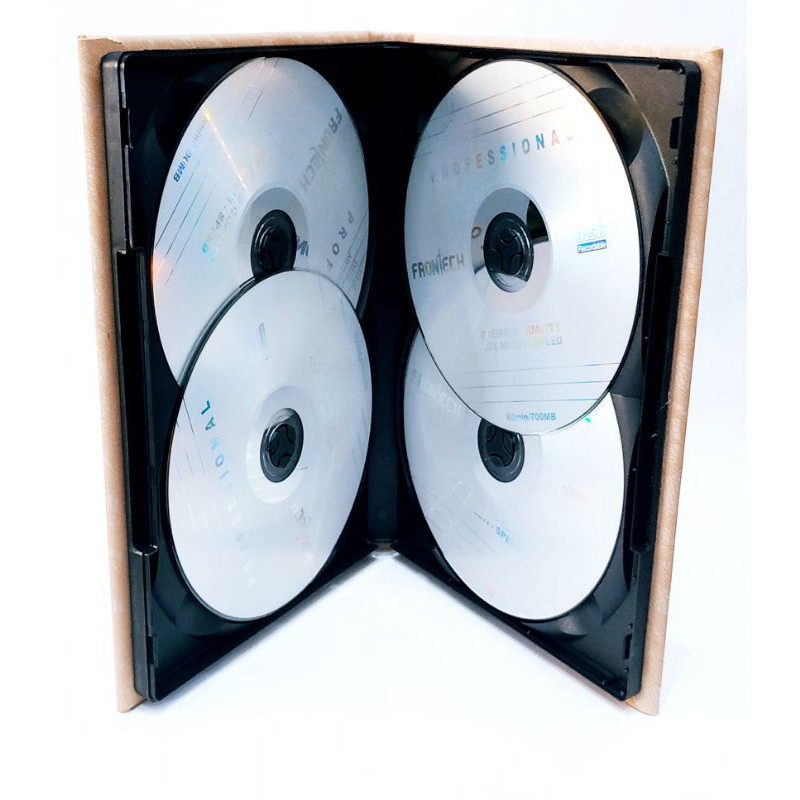 Hộp Da Tổng Hợp Đựng Đĩa Cd Dvd 2-4kpg Giá Đỡ