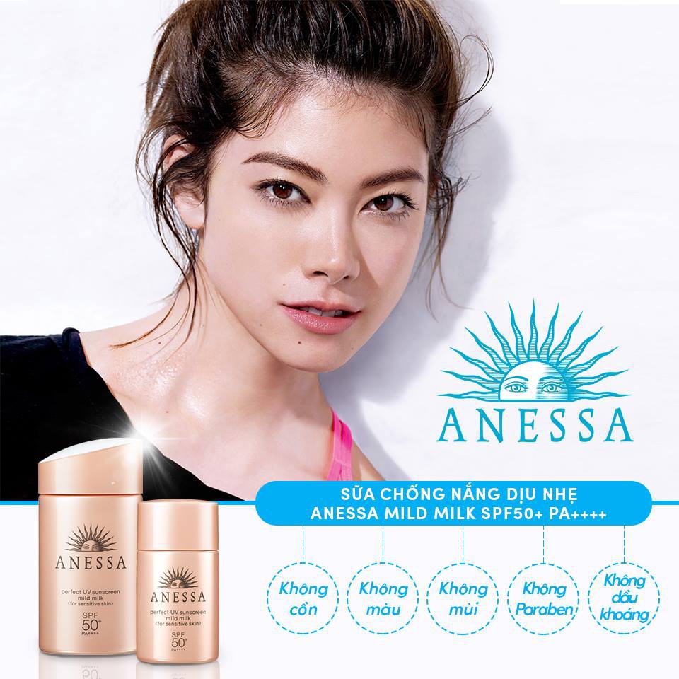 Sữa Chống Nắng Anessa Cho Da Nhạy Cảm UV SPF50+/PA++++ 60ml