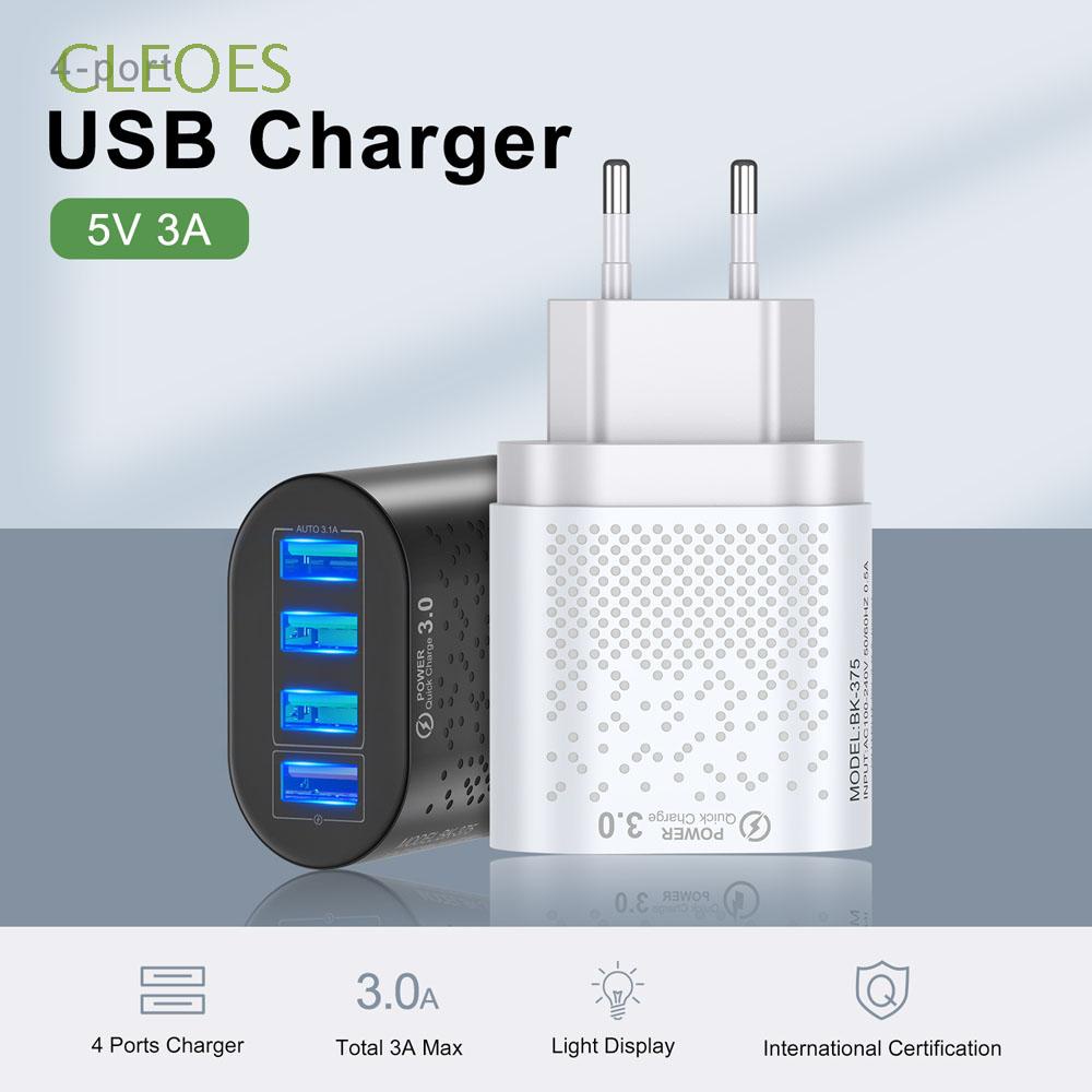 Củ Sạc Nhanh 3a 48w 4 Cổng Usb Tiện Dụng