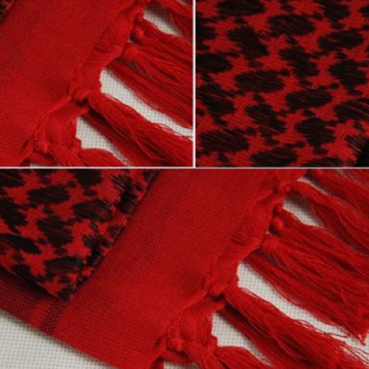 100x100cm Tactical Outdoor Arab Desert Shemagh Scarf With Tassel For Men Women