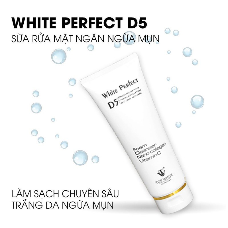 Sữa rửa mặt ngăn ngừa mụn White Perfect D5 - BX2713