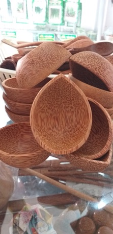 BỘ 4 CHÉN CHẤM GỖ DỪA