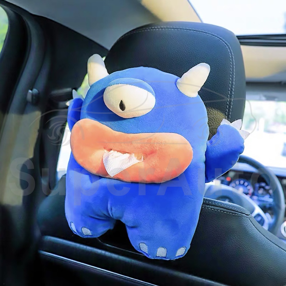 SuperAuto Hộp Đựng Khăn Giấy Rút Họa Tiết Hoạt Hình Dễ Thương Cho Xe Hơi Phụ KiệN Ô Tô