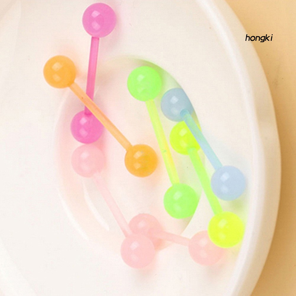 Set 7 Khuyên Cơ Thể Dạ Quang Phát Sáng Trong Bóng Tối Độc Đáo