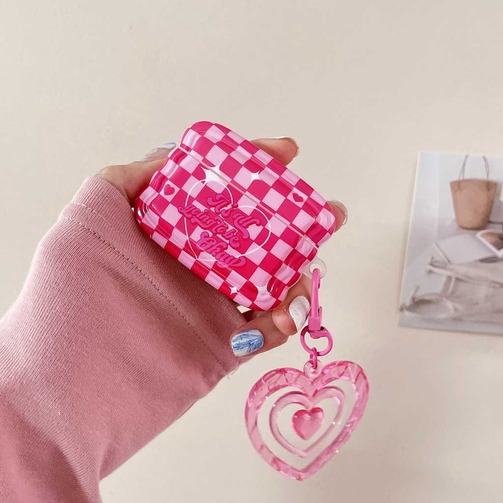 Vỏ Bảo Vệ Hộp Sạc Tai Nghe Bluetooth AirPods Pro 1 / 2 3 2021 gen3 Bằng tpu Silicone Mềm Chống Rơi Hình Trái Tim