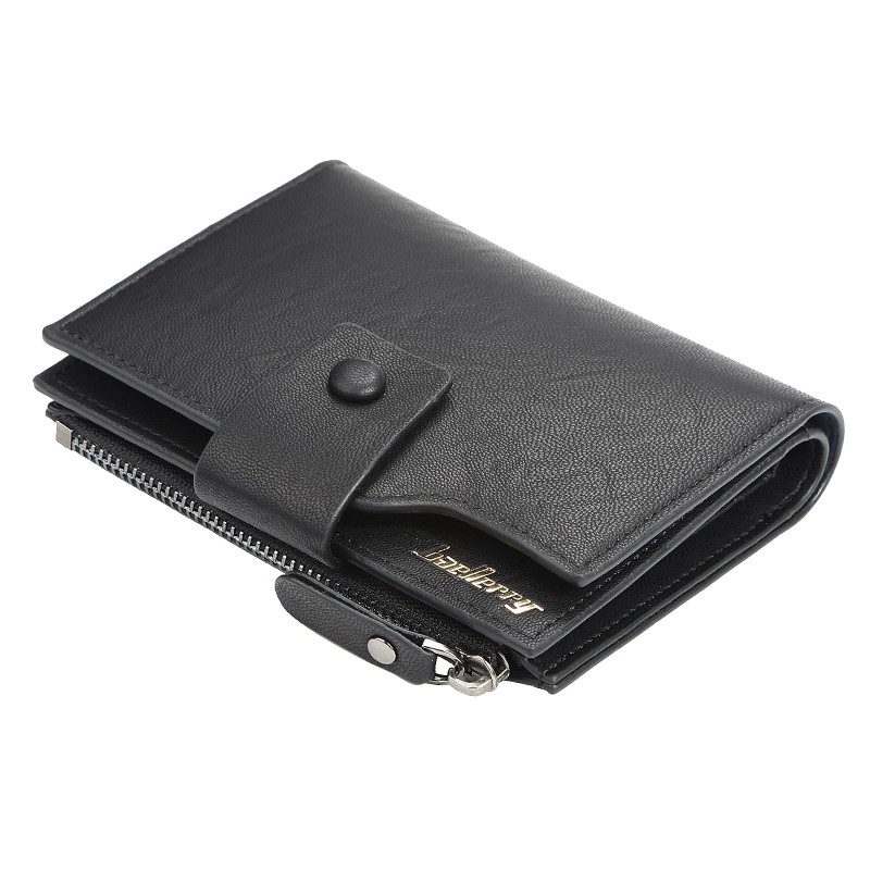 「COD」Baellerry Wallet Men's Short Fashion Multi-function Zipper Buckle Wallet