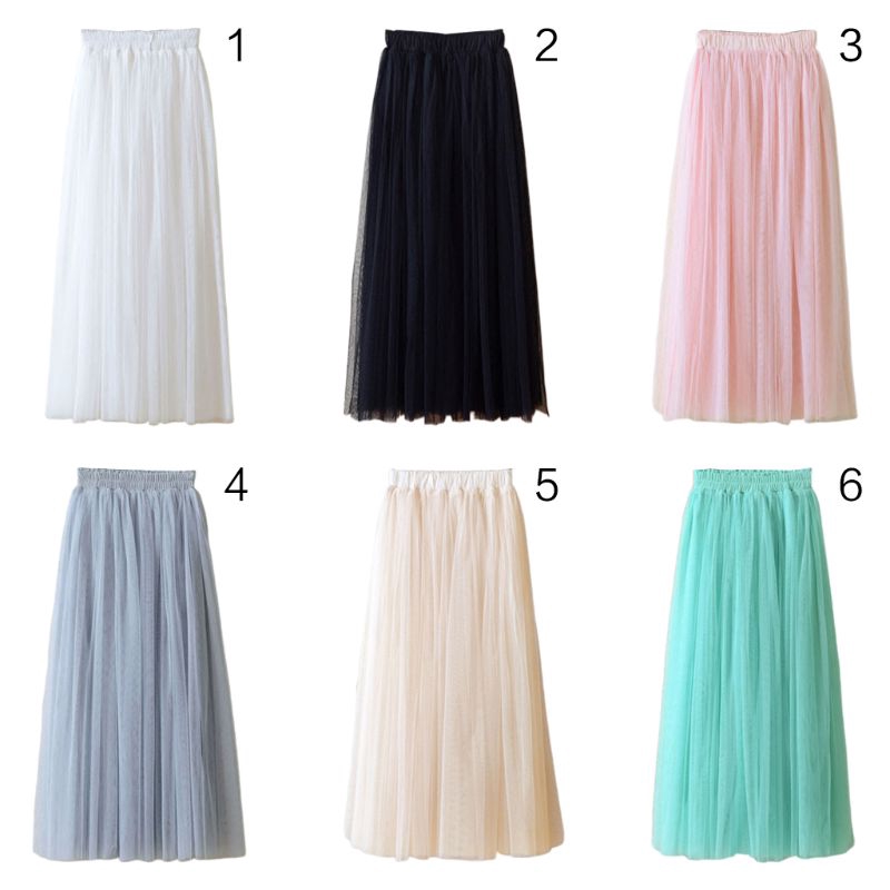 Chân váy lưới 3 lớp dài 80cm phong cách hợp thời trang | BigBuy360 - bigbuy360.vn