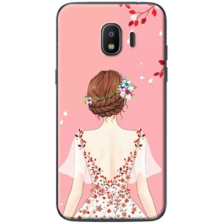Ốp lưng Samsung Galaxy J2 Pro, J3 Pro, J7 Pro in hình Cô gái áo hồng