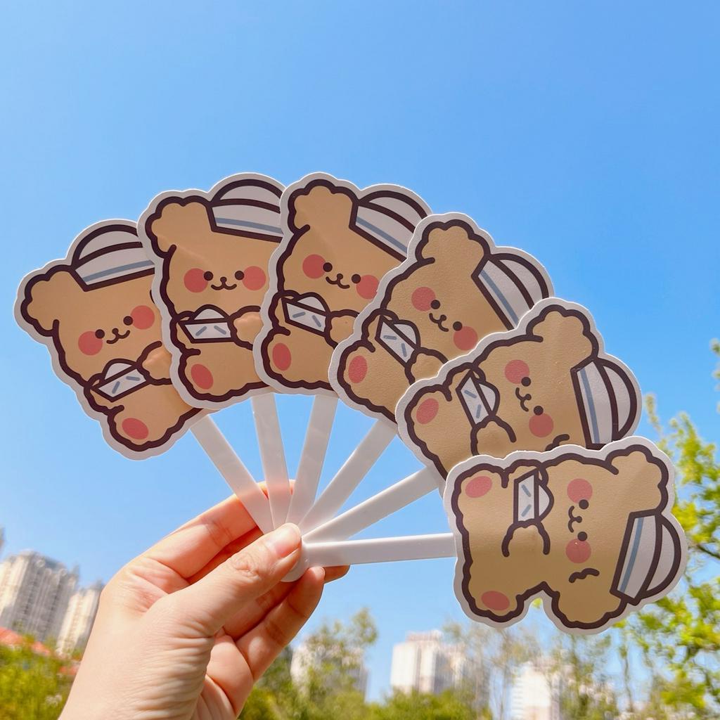 Quạt gấp cầm tay gấp gọn, quạt xòe mẫu mới in nhân vật hoạt hình siêu đáng yêu