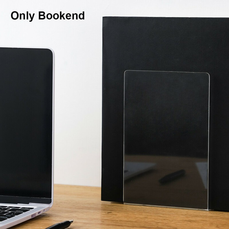 (Hàng Mới Về) Khay Acrylic Trong Suốt Hình Chữ L Đựng Sách Để Bàn Tiện Dụng
