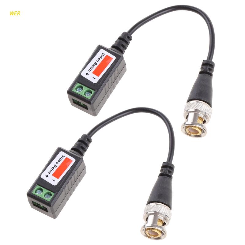 1 Cặp Thiết Bị Chuyển Đổi Xoắn Ốc BNC Cho Camera CCTV Cat5 1CH