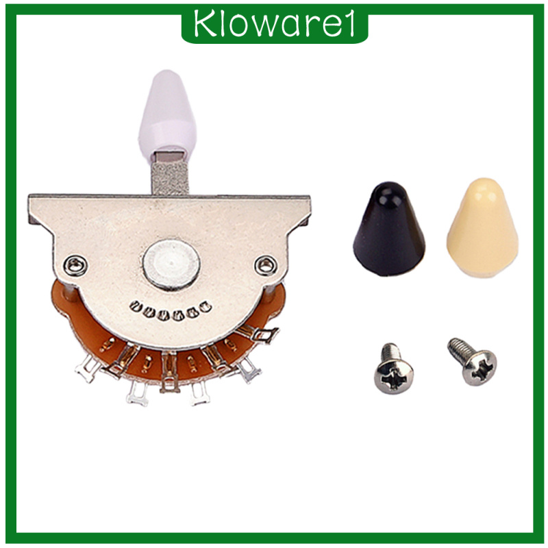 [KLOWARE1]Durable Copper Guitar 5 Way Pickup Selector Switch Toggle w/ 3pcs Tips