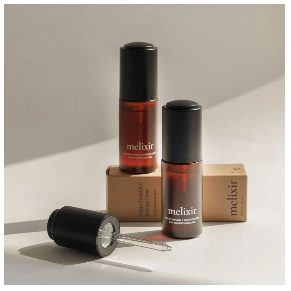 Serum dưỡng trắng sáng da thuần chay Melixir Vegan Vitamin C Essence Drop 30ml