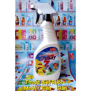 Chai Xịt Diệt Muỗi, Kiến, Gián OKAY 550ml