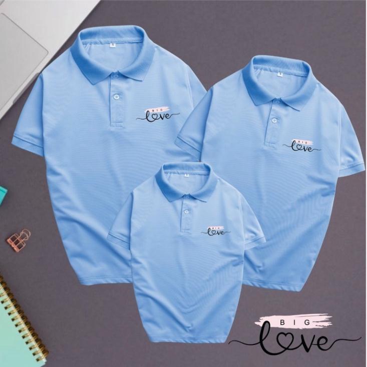 Áo POLO Nam Nữ Gia Đình 3 4 5 Người Có Cổ Chất Poly Thái 4 Chiều Đủ Size Cho Các Thành Viên Từ 8kg-> 100kg-FAMILY FOREVE