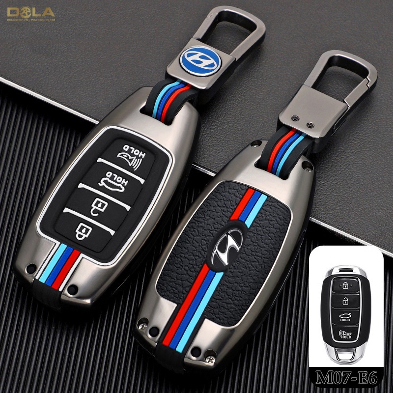 Vỏ ốp khoá xe hơi - Bọc chìa smartkey ô tô Hyundai Accent 2021 bản đặc biệt - M07-E6