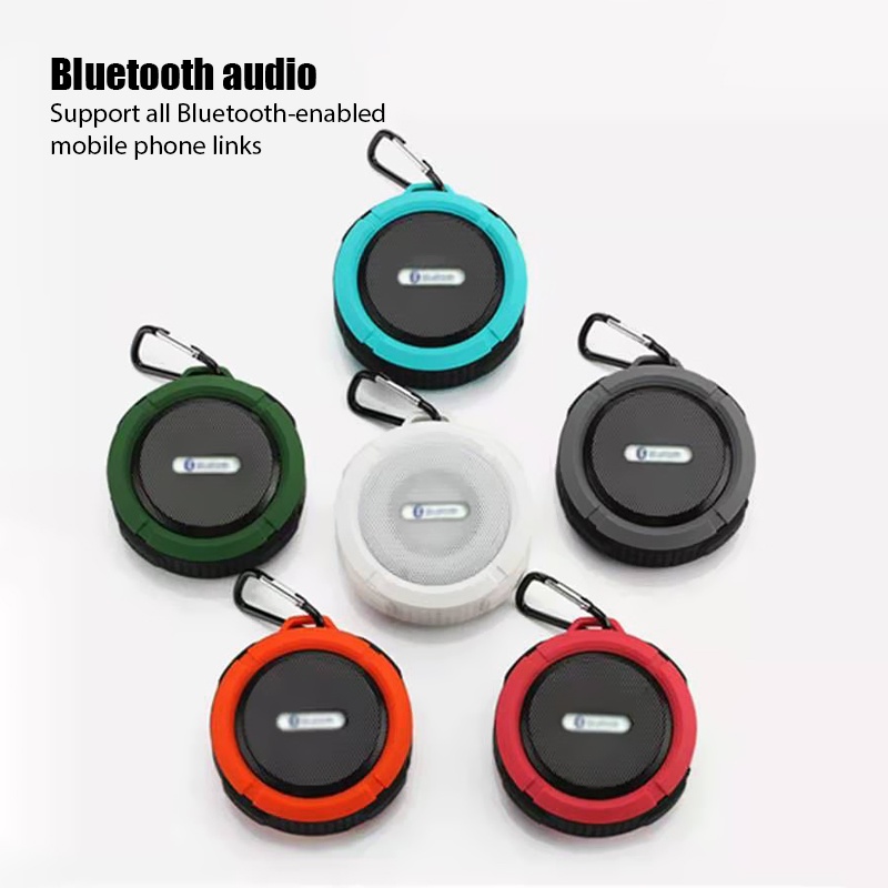 Loa Bluetooth mini C6 Chống Thấm Nước Cho Điện Thoại Di Động Khi Leo Núi / Xe Hơi