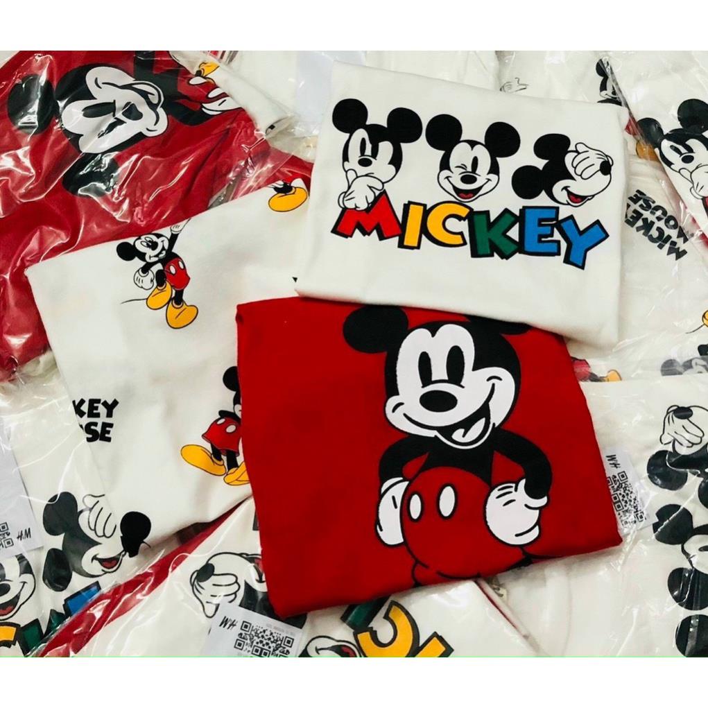 SET 3 ÁO PHÔNG BÉ ĐỎ TRẮNG MICKEY MOUSE