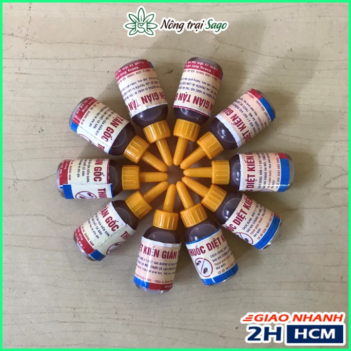 Thuốc Diệt Kiến Gián Sinh Học, Diệt Kiến Nhanh, Tận Gốc (chai 10ml) - Nông Trại Sago