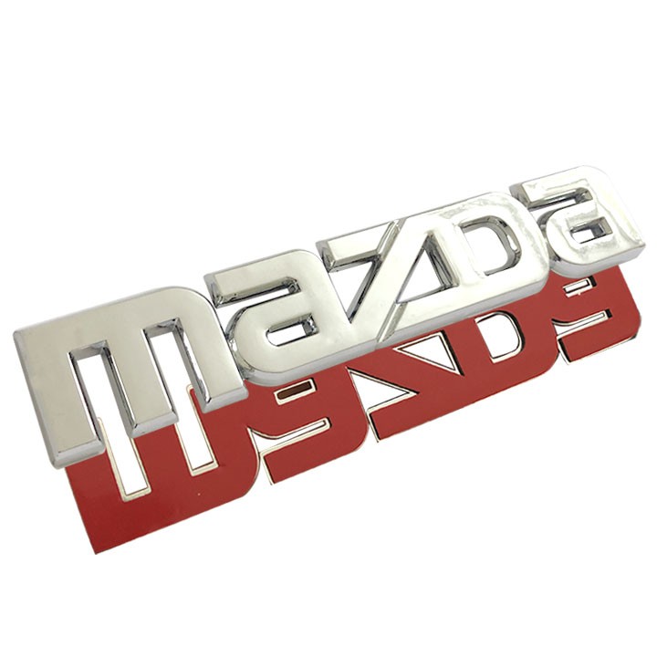 Tem Logo Chữ Nổi MAZDA Dán Đuôi Xe 14.2*2.5CM