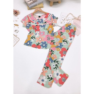 Bộ dài viền lé chất Tole Lanh