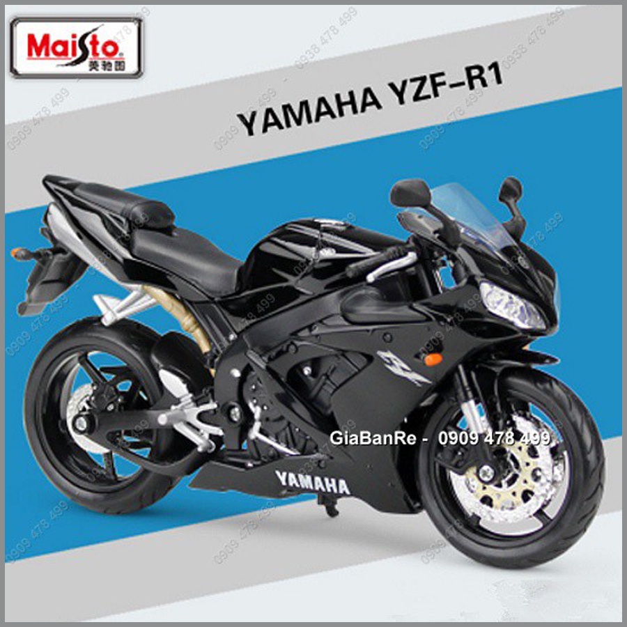 Xe Mô Hình Moto Yamaha YZF-R1 Tỉ Lệ 1:12 - Maisto - 8735.1