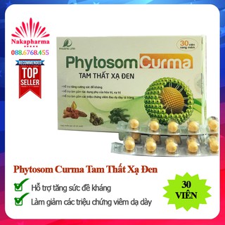 Phytosom Curma Tam Thất Xạ Đen HVQY – Giảm viêm đau dạ dày, tá tràng, trào ngược thực quản, mau lành vết thương