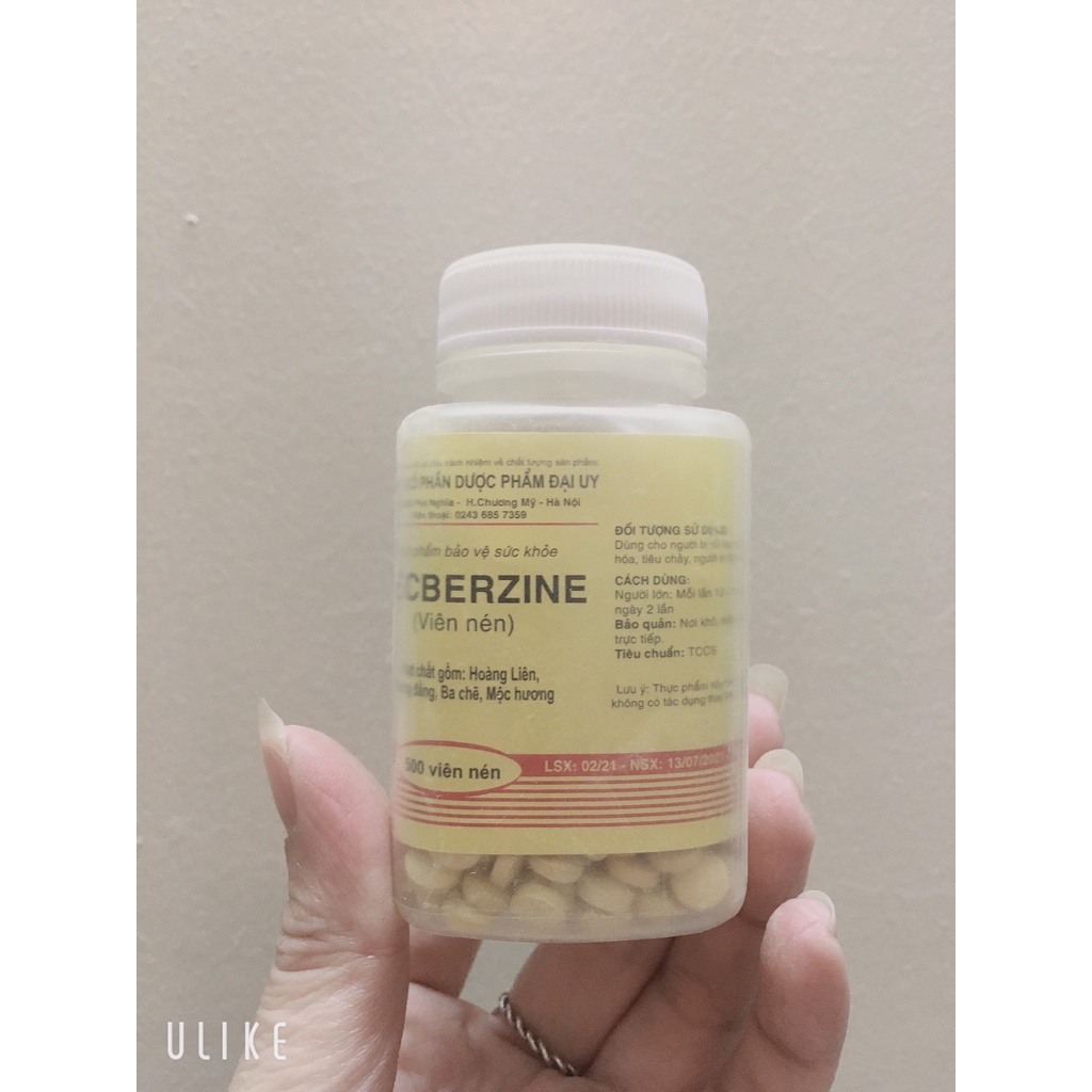 BECBEZINE viên hương liên lọ 500 viên - Giảm triệu chứng rối loạn tiêu hoá, đau bụng, tiêu chảy