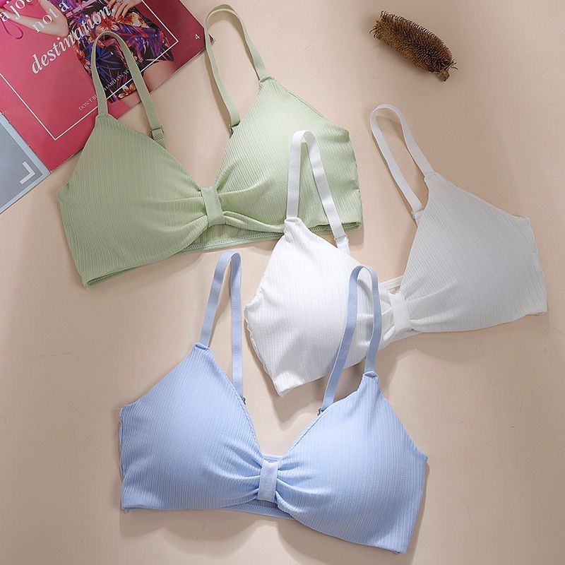 Áo ngực bra nữ len tăm 4 dây thể thao nâng ngực -  Áo lót bralette tập gym coton mềm không gọng mút mỏng - Đồ lót nữ Y17