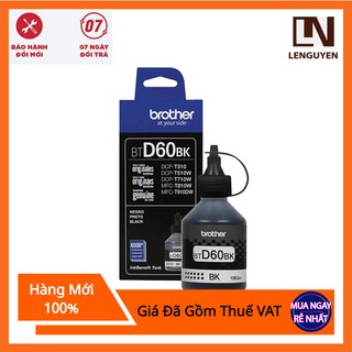 Mực máy in brother dcp t310, t510w, t710w, mfc t910w | mực brother btd60bk, bt5000c, bt5000y, bt5000m chính hãng
