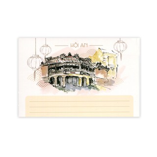 Postcard card ghi lời chúc, thiệp Hội An