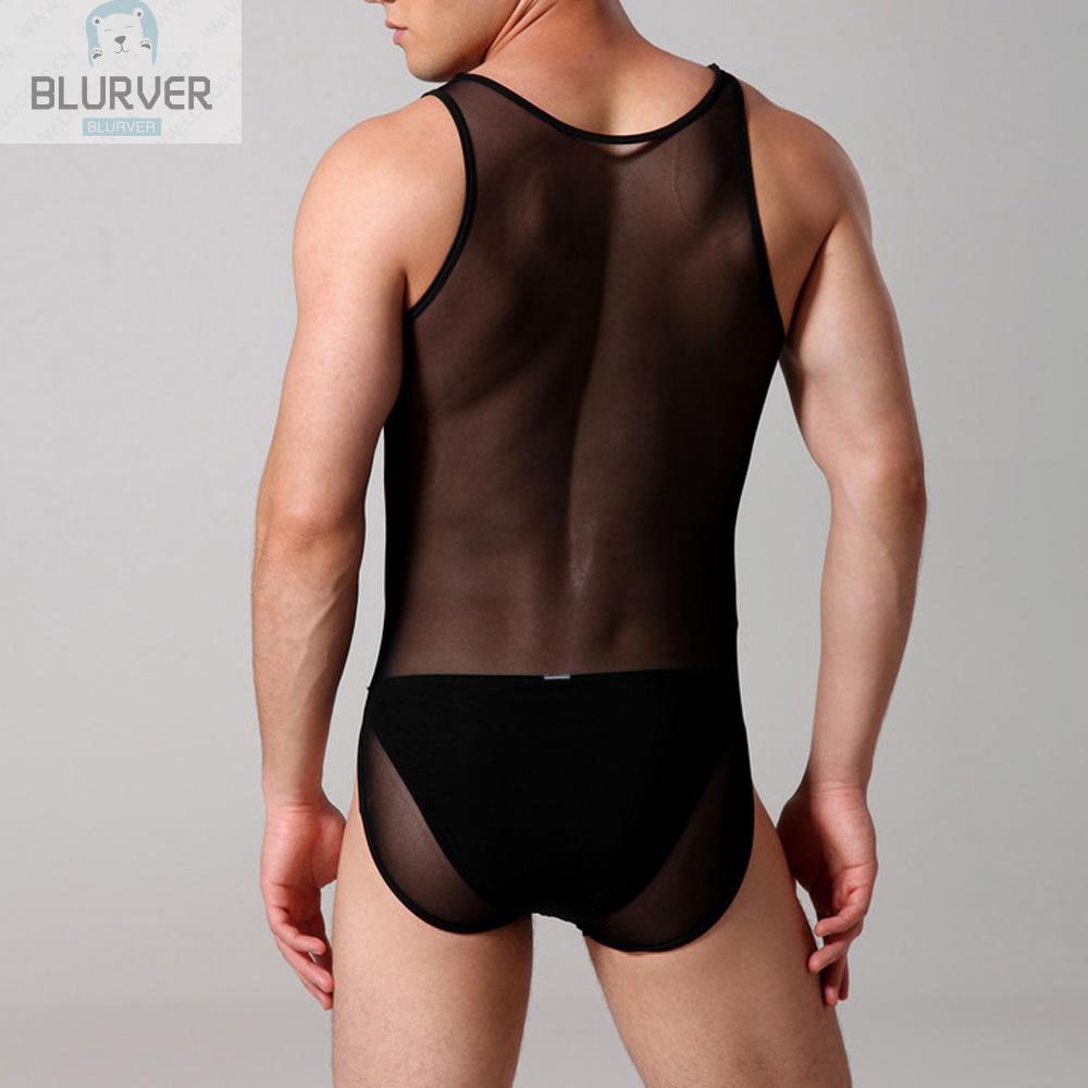 Áo liền quần vải ren thoáng mát xuyên thấu quyến rũ cho nam