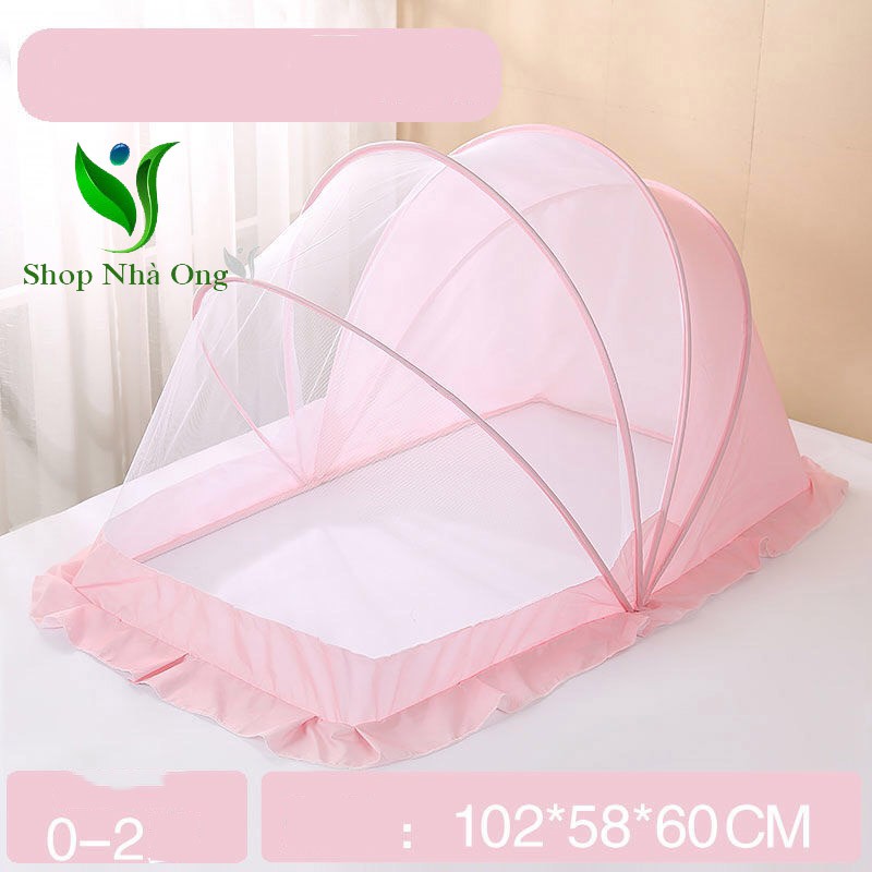 Màn Chụp Cho Bé Gấp Gọn, Mùng Chụp Cho Bé Chống Muỗi, Dùng Cho Giường Và Nôi Cũi