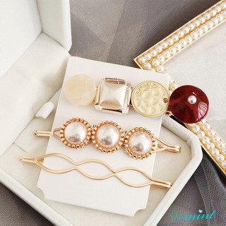 Set 3 kẹp tóc đính hạt giả ngọc trai