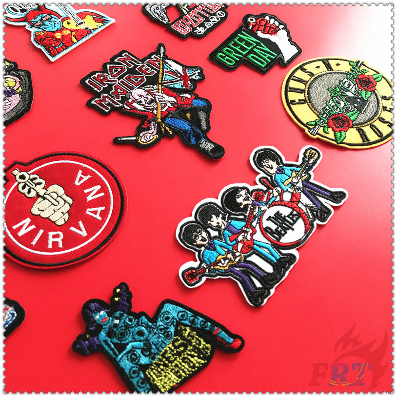 1 Sticker Ủi Thêu Hình Phong Cách Nhạc Rock Cá Tính