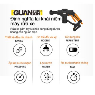 Mẫu mới Máy xịt rửa xe không dây, dùng pin lithium GUANXIN - GX500- It Smart