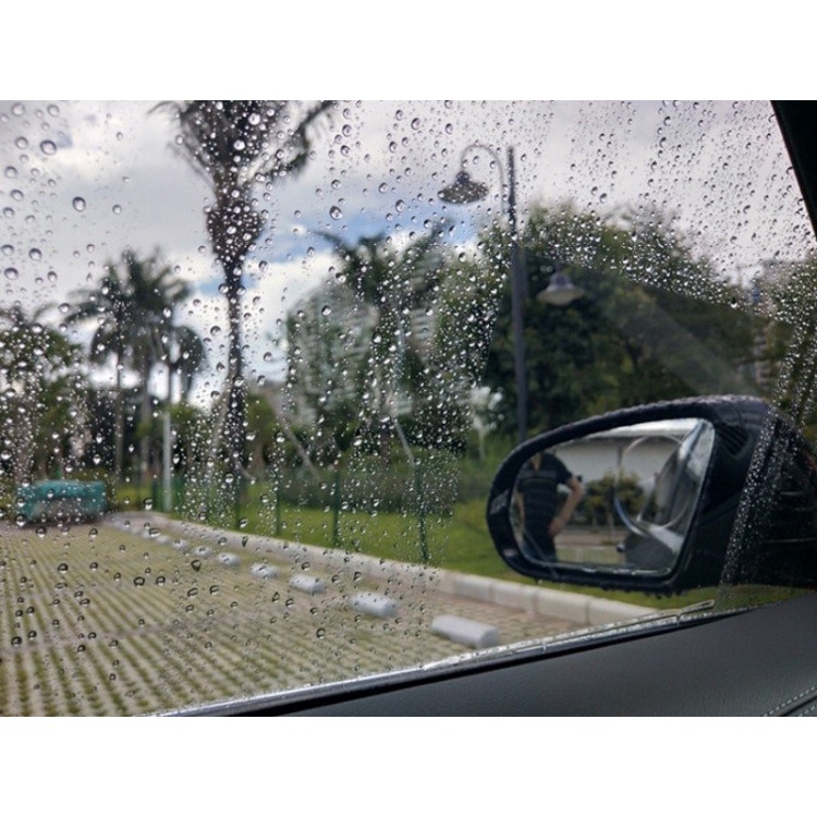 Bộ 2 miếng dán gương, kính ô tô chống bám nước, tăng khả năng quan sát