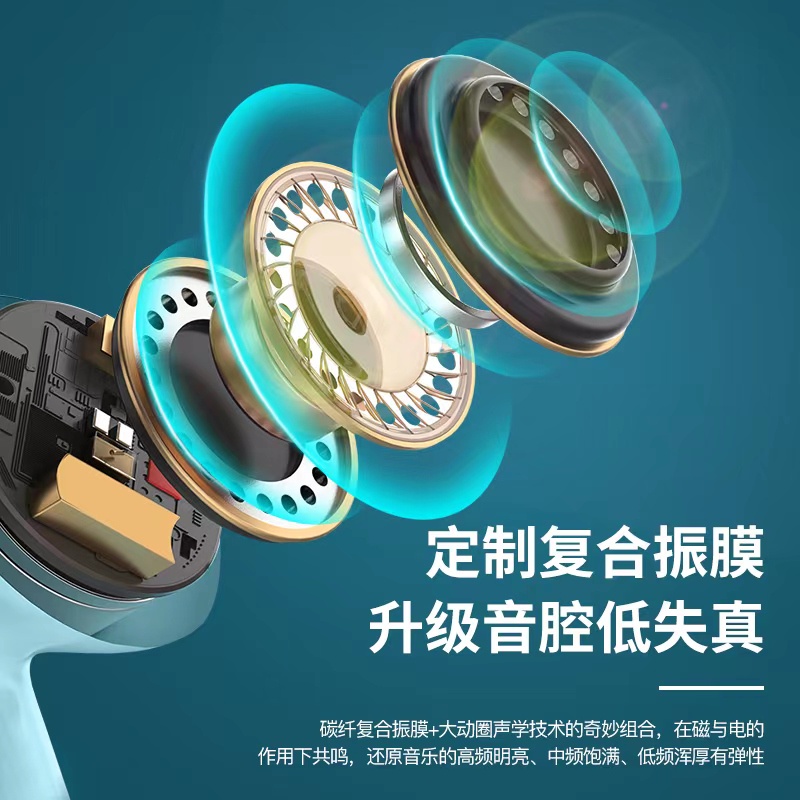 Tai Nghe Bluetooth Không Dây 5.1 Kèm Phụ Kiện