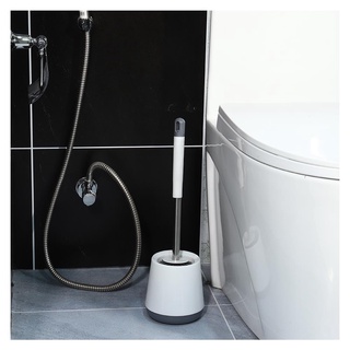Mua HomeBase ACCO Bộ bàn chải cọ nhà tắm bằng nhựa NAMI H41XW12.4XD12.4cm màu kem/xám