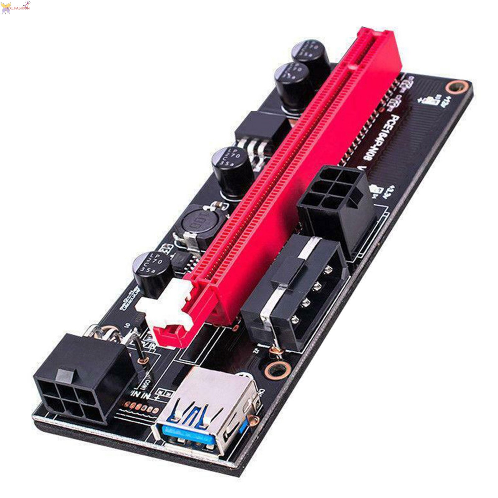 Card Chuyển Đổi Usb 3.0 Pci-Ever 009s Express 1x 4x 8x 16x 15-pin Sang 6-pin