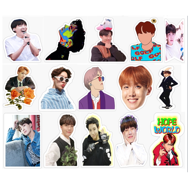Set 10 sticker dán ảnh nhóm BTS