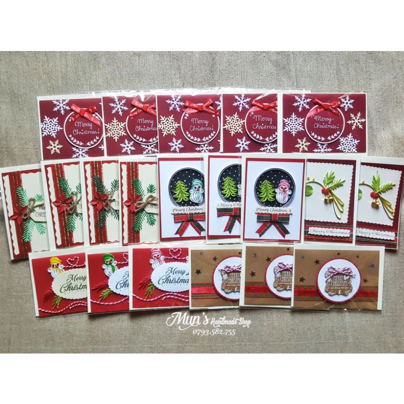 [44 MẪU] Thiệp giáng sinh handmade - Thiệp Noel