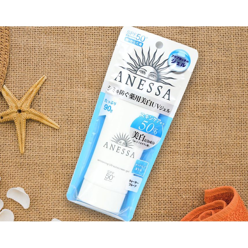 Kem Chống Nắng Dưỡng Trắng Da Anessa Whitening UV Sunscreen Gel SPF 50+/ PA++++ 90g