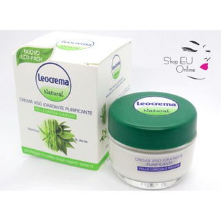 Kem dưỡng ẩm siêu cấp Leocrema cho DA DẦU - CREMA VISO IDRATANTE PURIFICANTE - tre, trà xanh